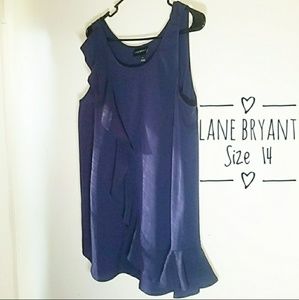 Lane Bryant Sleeveless Blouse Dark Navy Size 14